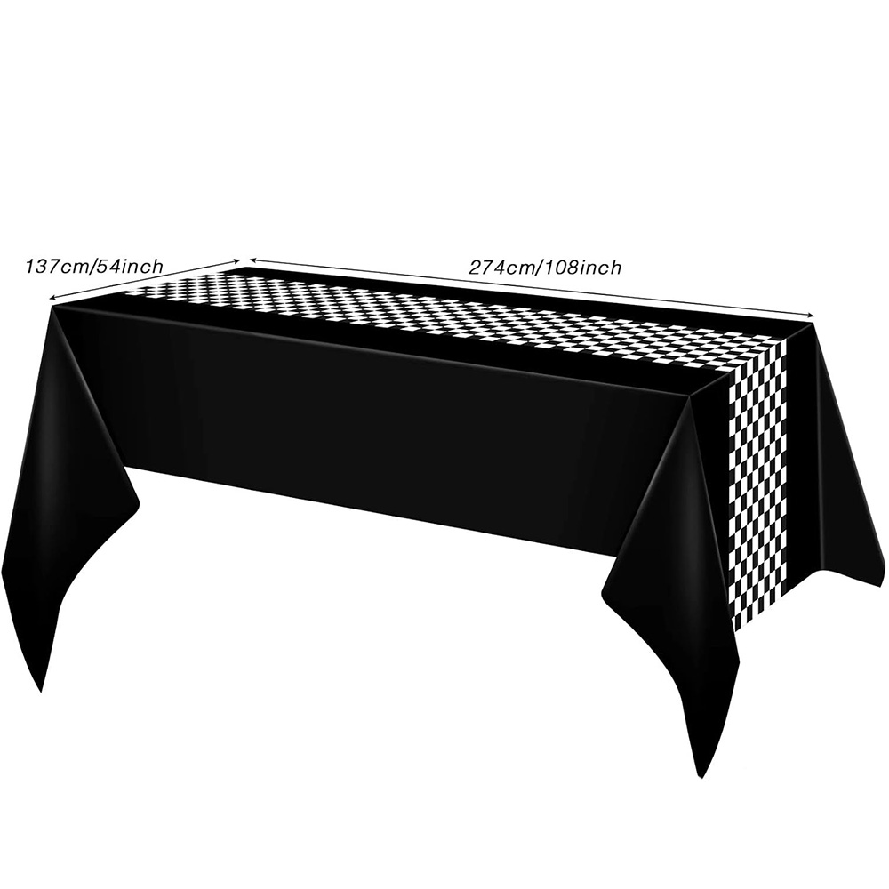 Checkered Race Car Party Black - Lighting Mcqueen Decor avis et prix
