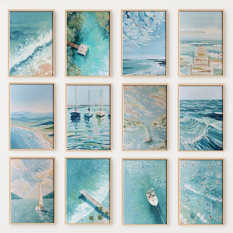 Light Blue Ocean Stretched So  - Up Lighting Decor avis et prix