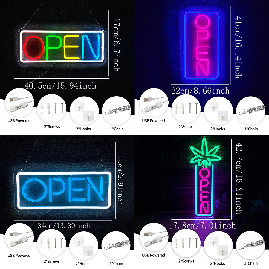 Open Series Neon Sign For Wall - Lighting Decor Store avis et prix