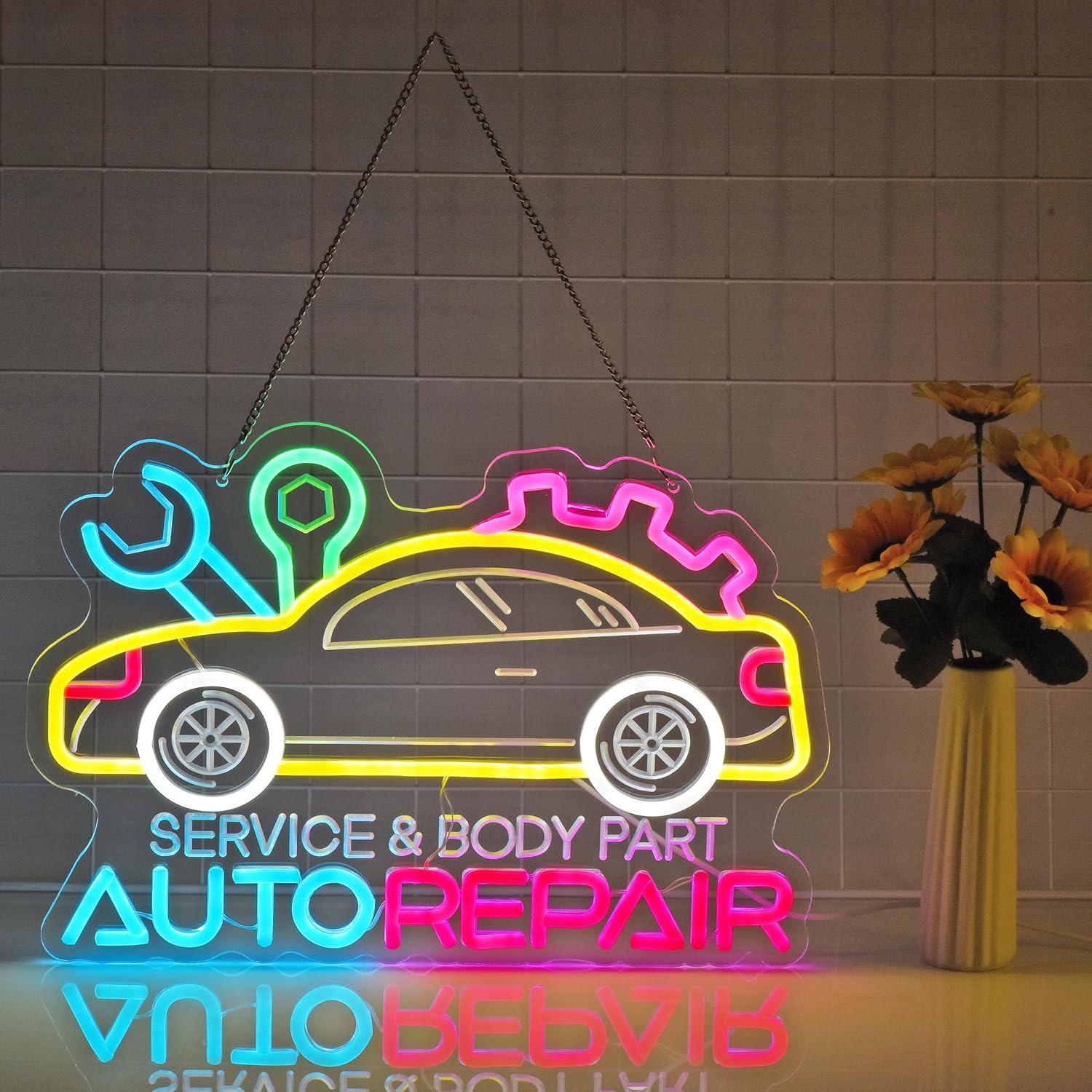 Auto Repair Neon Sign Neon Lig - Lighting Decoration For Home avis et prix