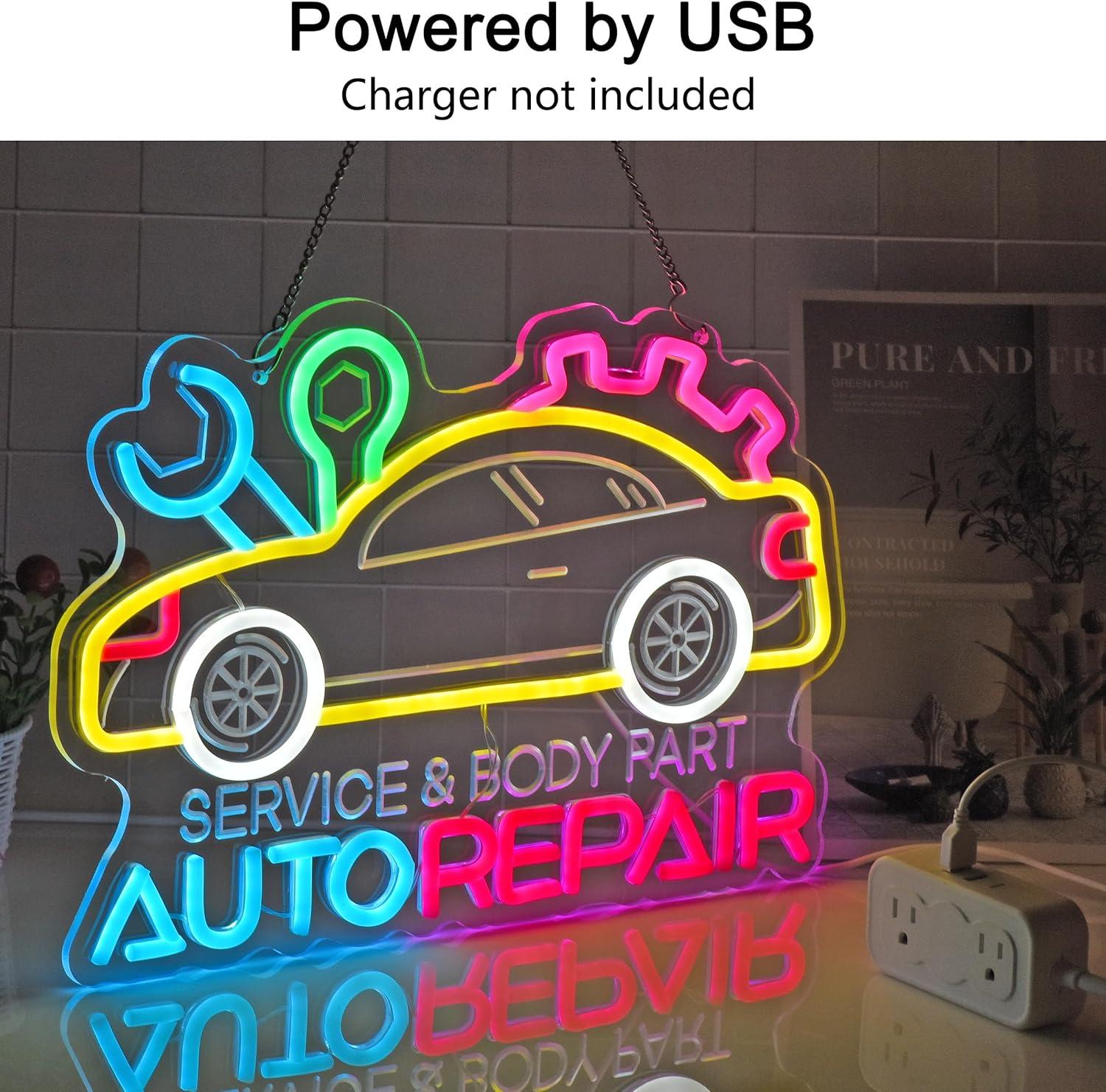 Auto Repair Neon Sign Neon Lig - Lighting Decoration For Home avis et prix