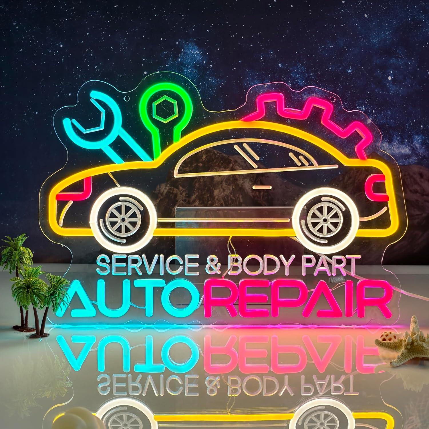 Auto Repair Neon Sign Neon Lig - Lighting Decoration For Home avis et prix