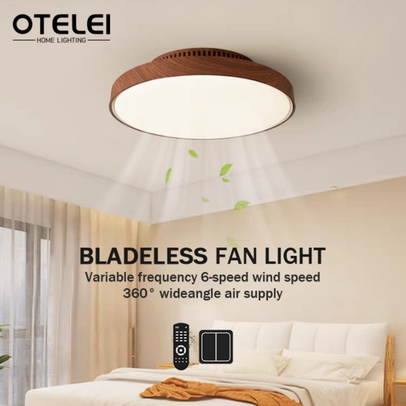 New Walnut Invisible Bladeless - Decor Lighting Ceiling Fans avis et prix