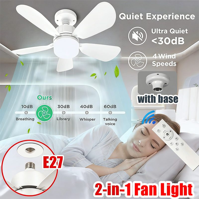E27 Screw Ceiling Fan Light wi - Decor Lighting Ceiling Fans avis et prix