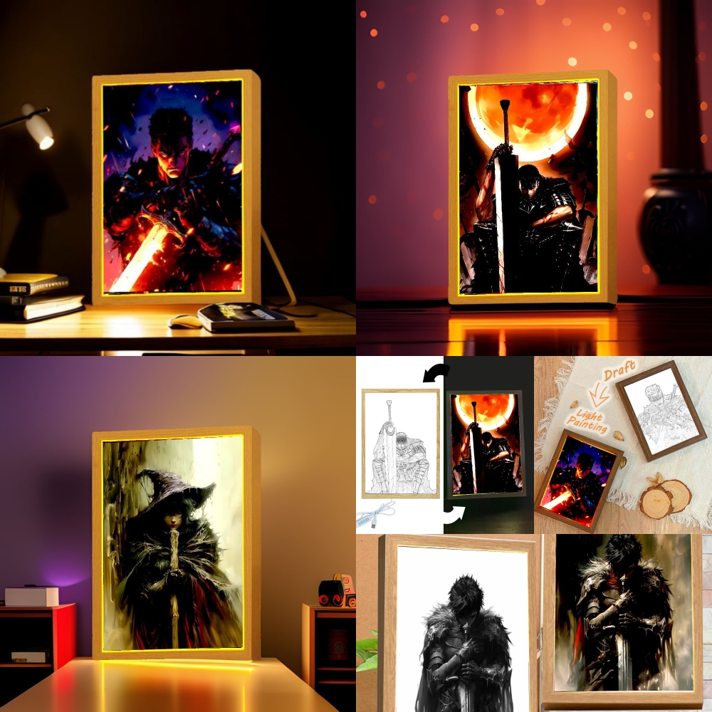 Anime Figure Light Painting Ph - Lighting Room Decor Photo avis et prix