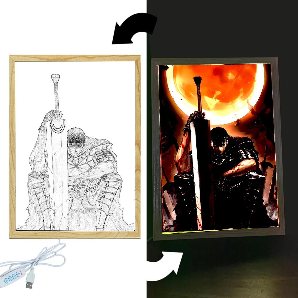 Anime Figure Light Painting Ph - Lighting Room Decor Photo avis et prix