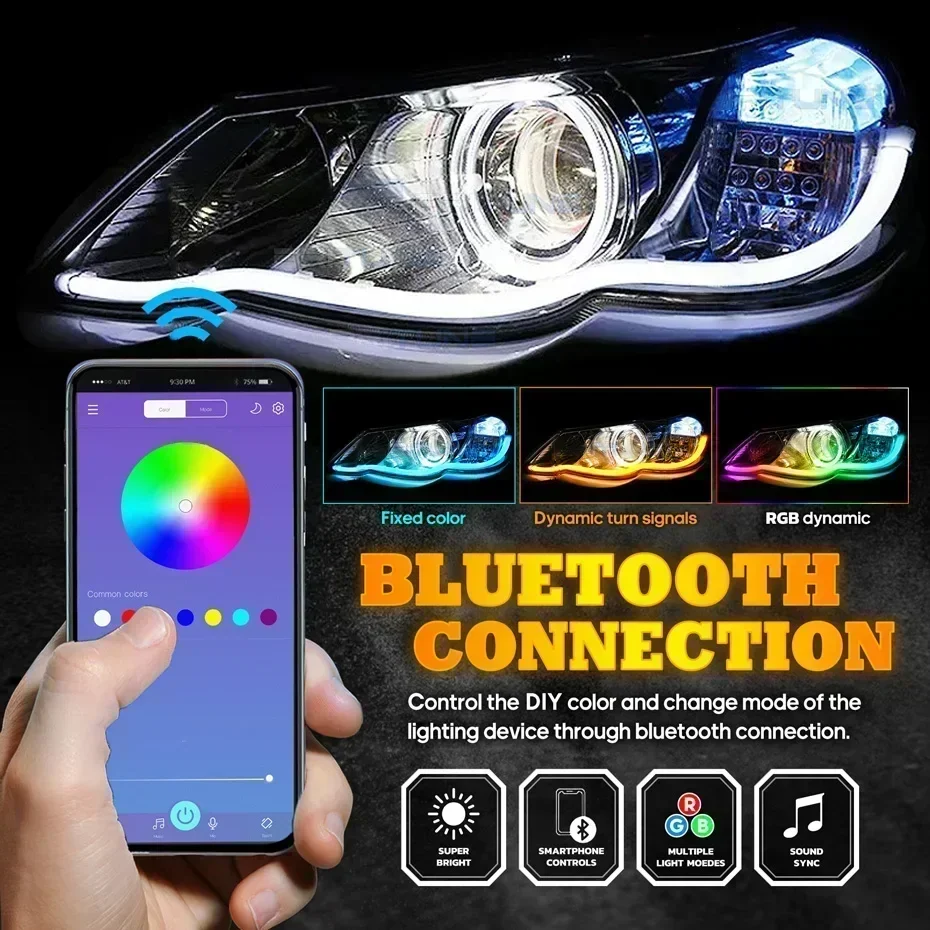 12V DRL Car LED Daytime Runnin - Lampu Lighting Decor avis et prix