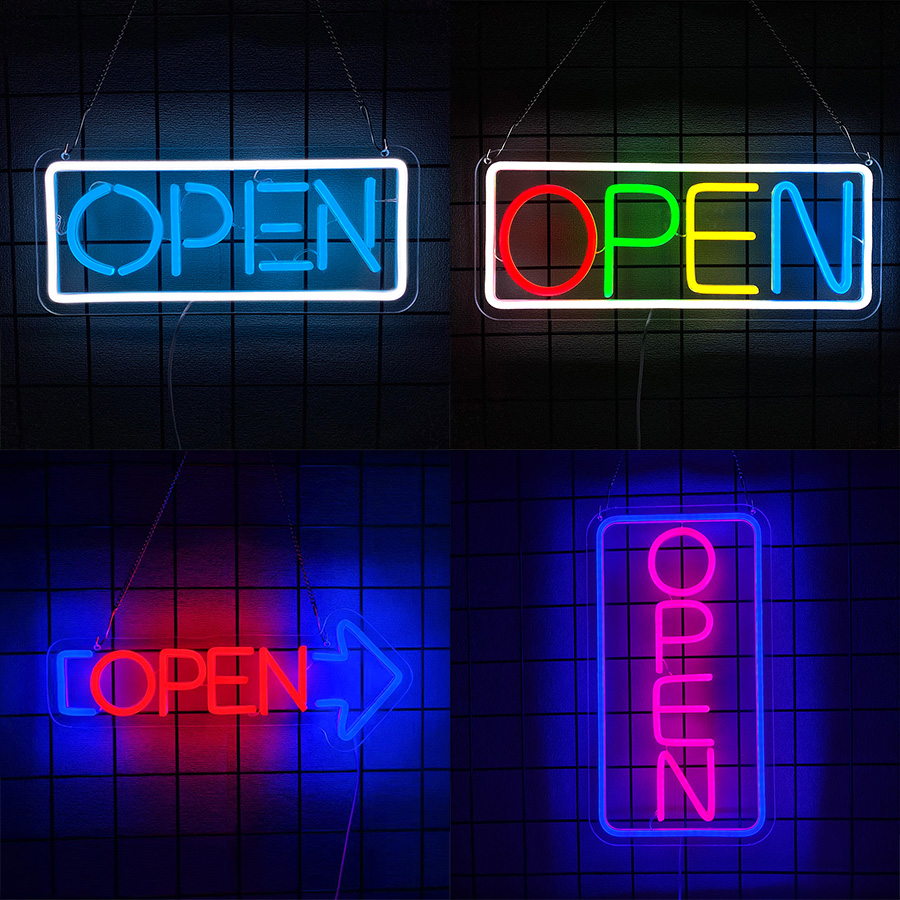 Open Series Neon Sign For Wall - Restaurant Lighting Decoration avis et prix