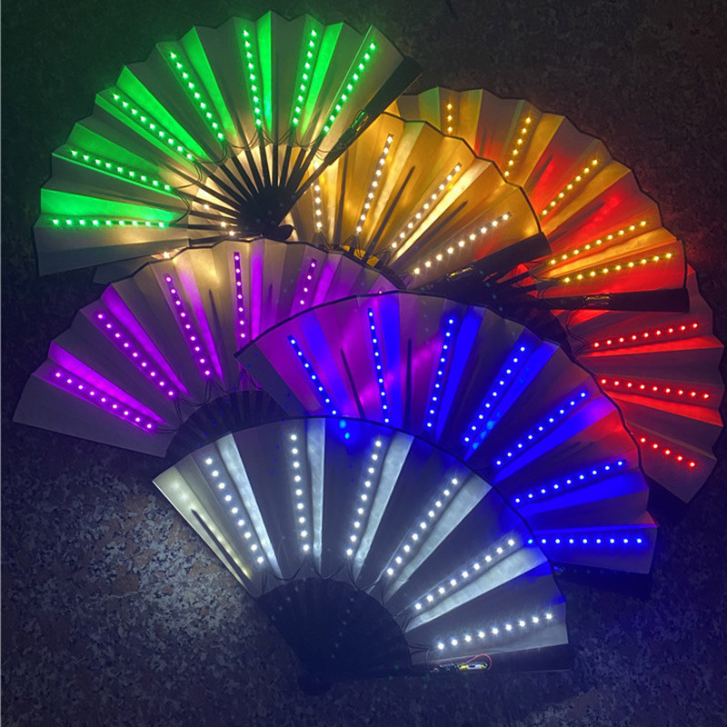 Folding Hand Fan With Led Ligh - Decor Lighting Fans avis et prix