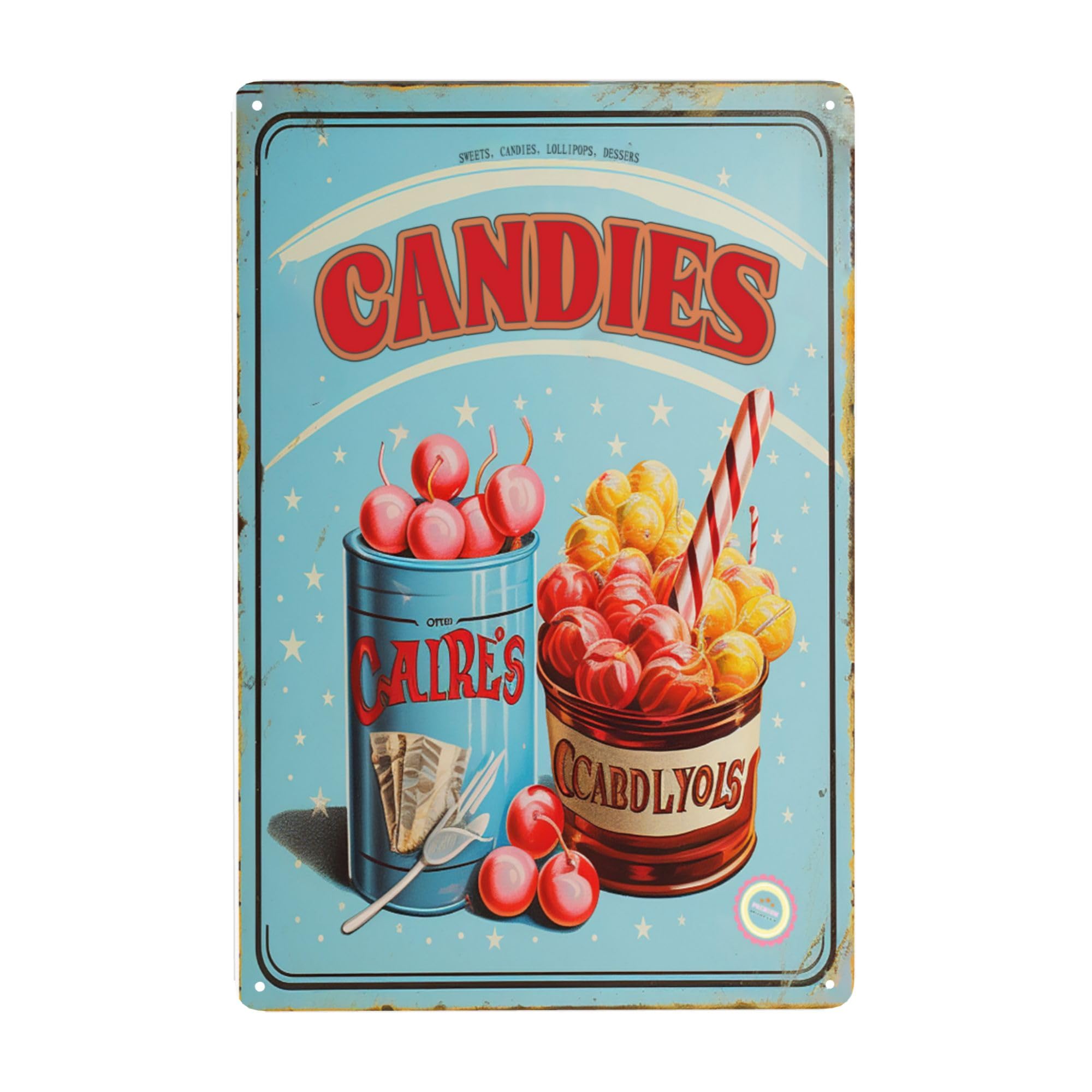 Decor ;; Candies Tin Signs,Lig - Restaurant Lighting Decoration avis et prix
