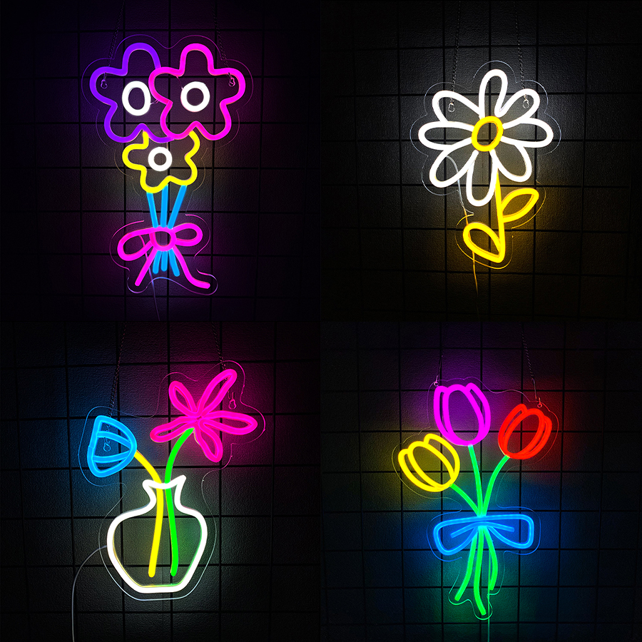 Flower Series Neon Sign For Wa - Lighting Decor Store avis et prix