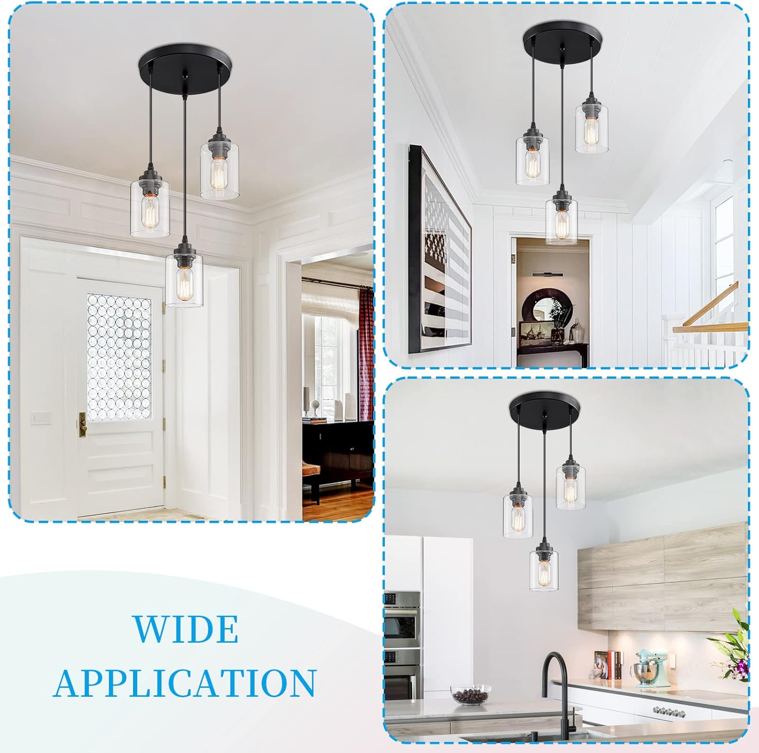 3-Light Pendant Lighting with  - Pendant Light Shade avis et prix