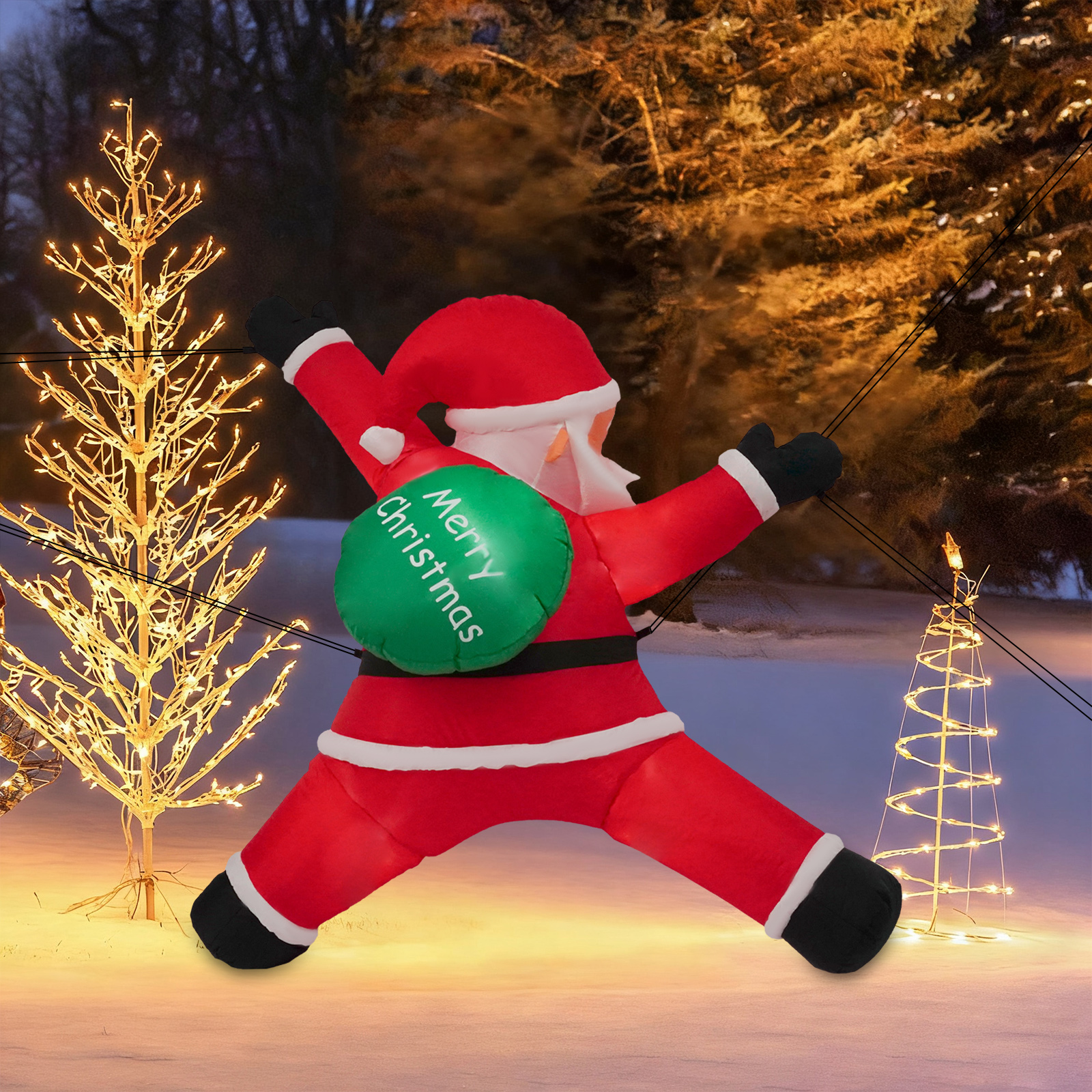6ft Hanging Christmas Inflatab - Up Lighting Decor avis et prix