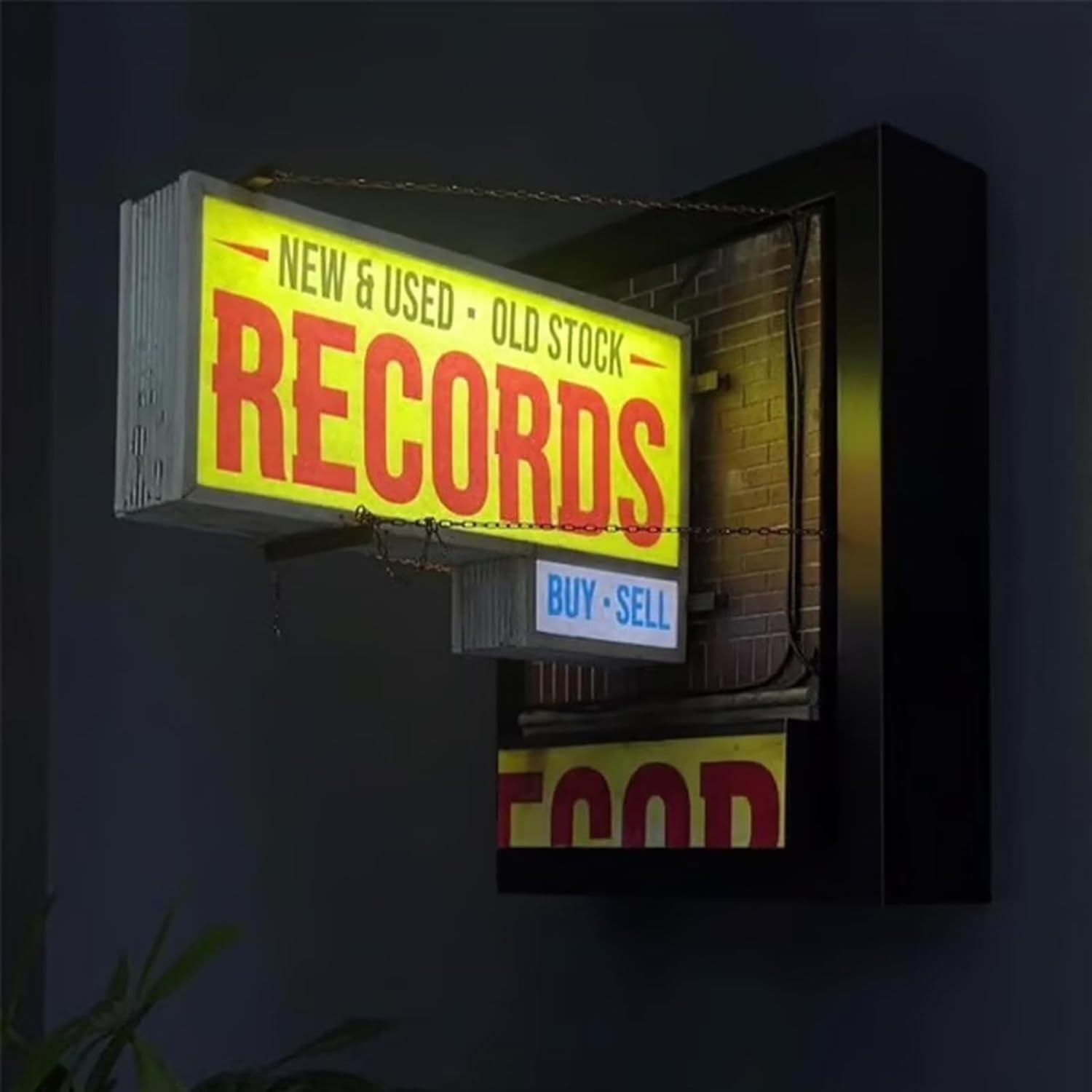 Retro Record Store Wall Light  - Lighting Decor Store avis et prix
