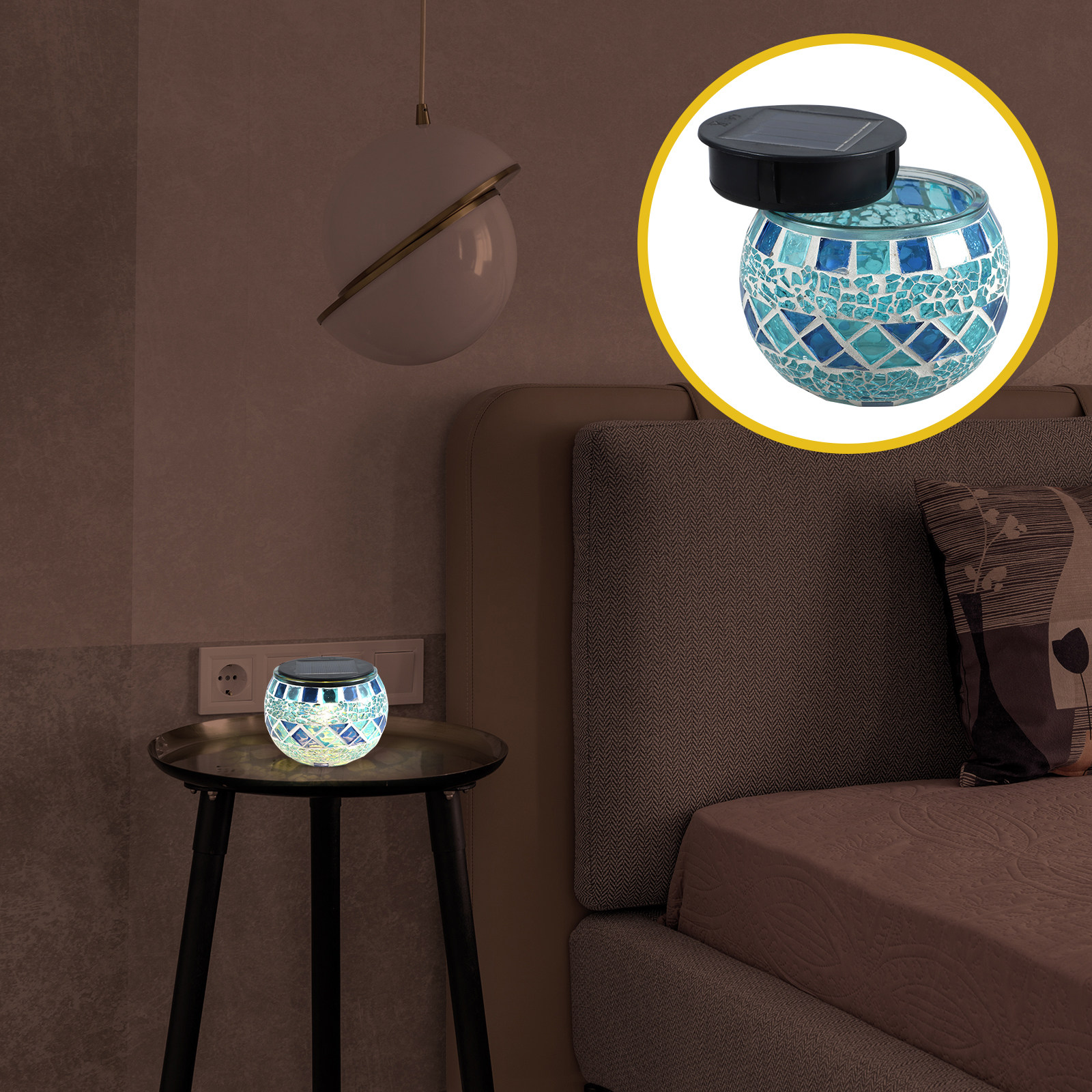 Mosaic Light Solar Glass Decor - Decor Lighting Solution avis et prix