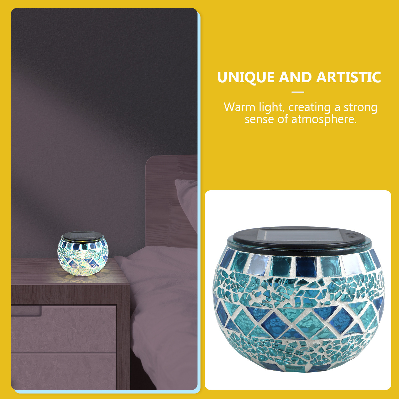 Mosaic Light Solar Glass Decor - Decor Lighting Solution avis et prix