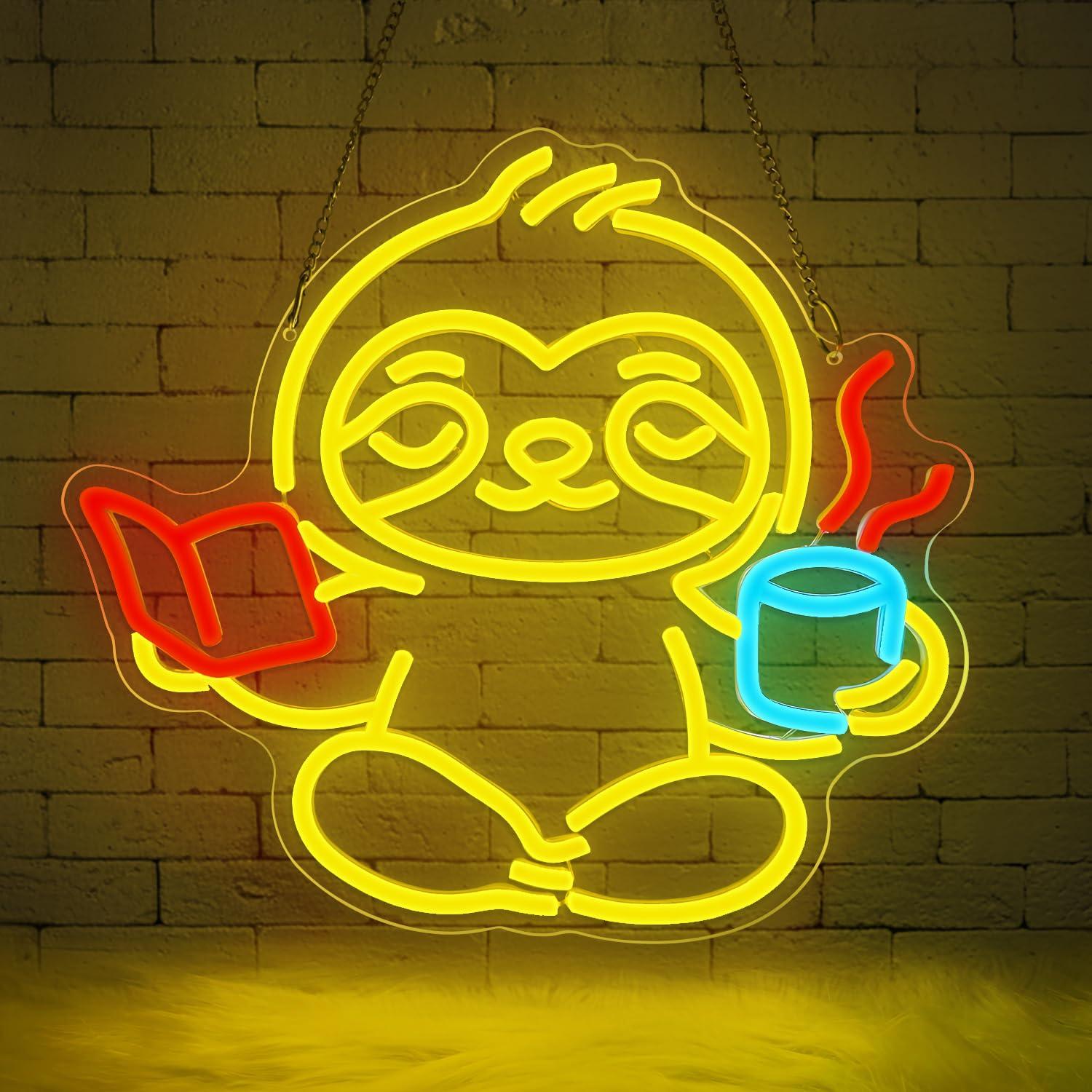 Sloth Neon Sign USB Dimmable L - Lighting Decoration For Home avis et prix