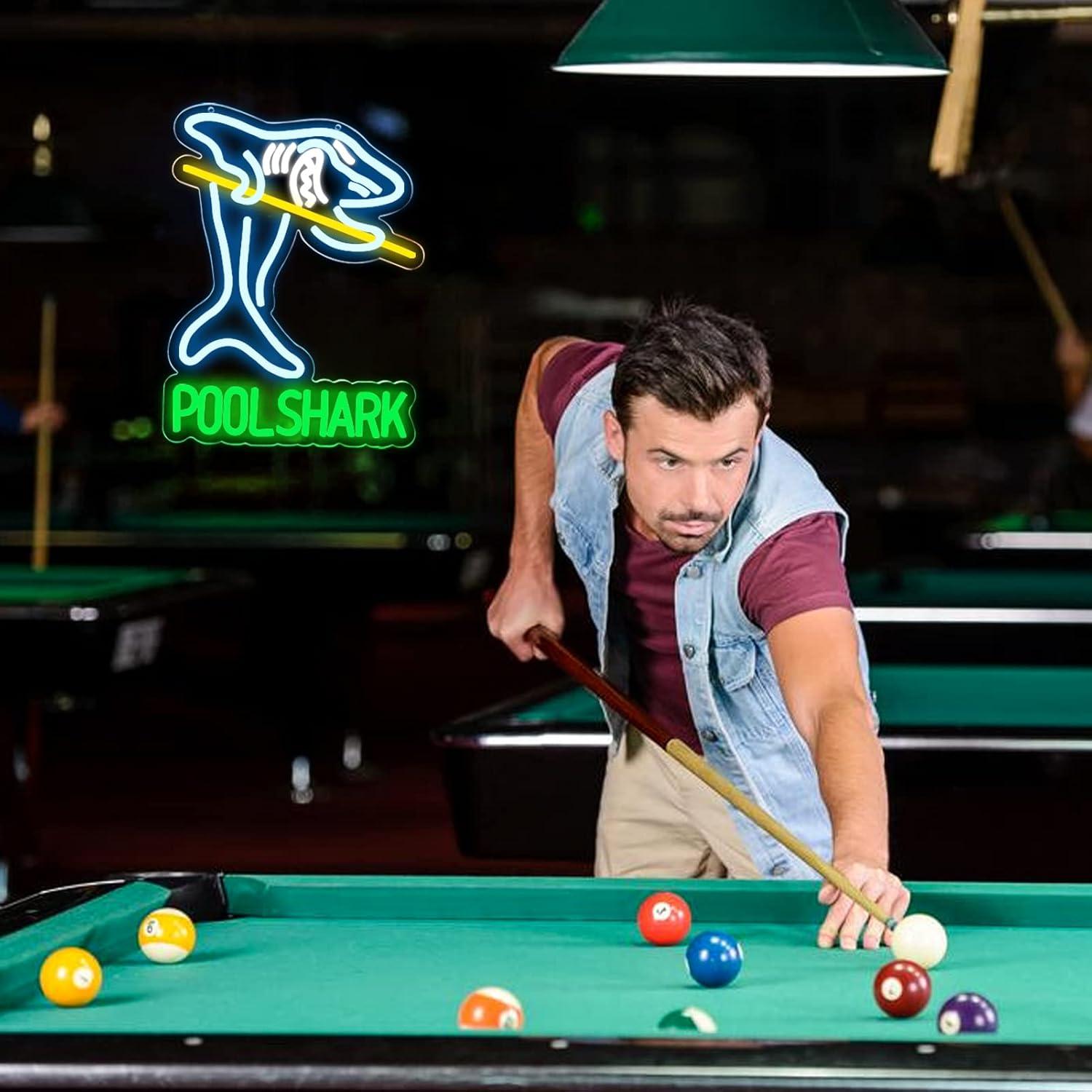 Pool Shark Billiards Neon Sign - Garage Lighting Decor avis et prix