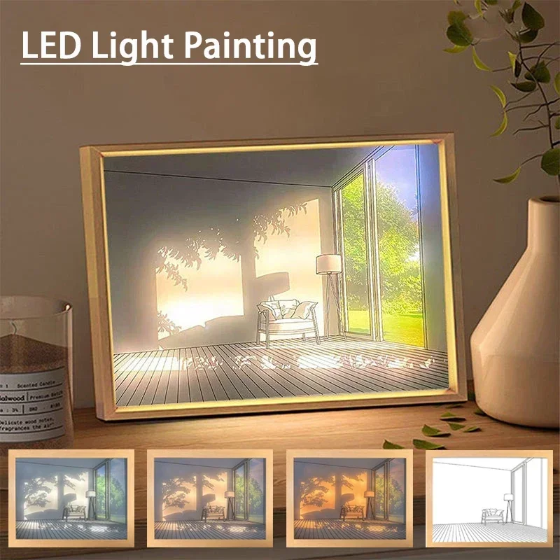 Decorative LED Light Painting  - Lighting Room Decor Photo avis et prix