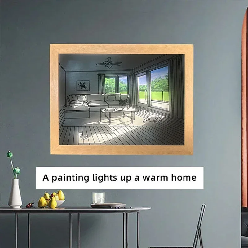 Decorative LED Light Painting  - Lighting Room Decor Photo avis et prix