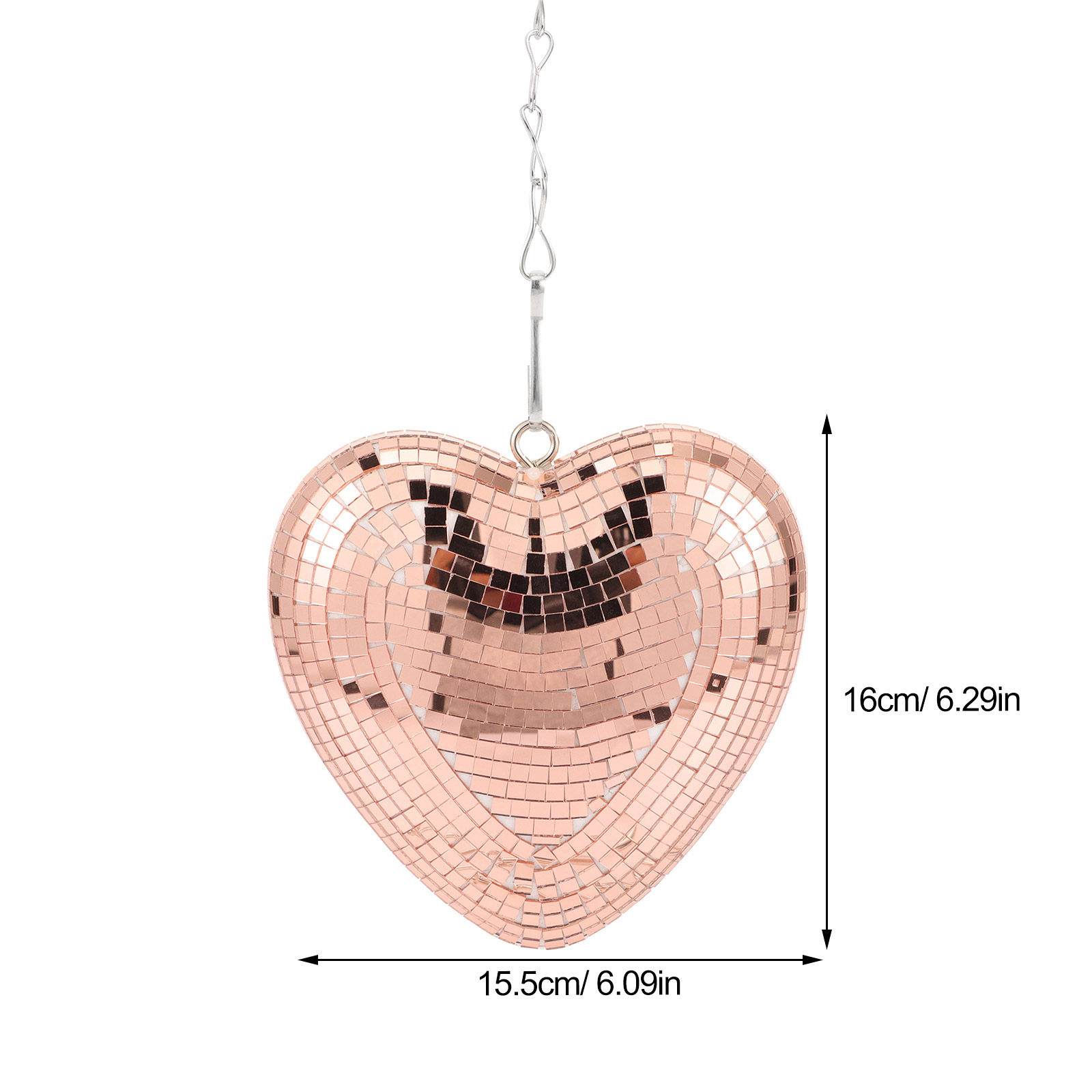 Hanging Heart Disco Ball Decor - Disco Ball Mirror avis et prix