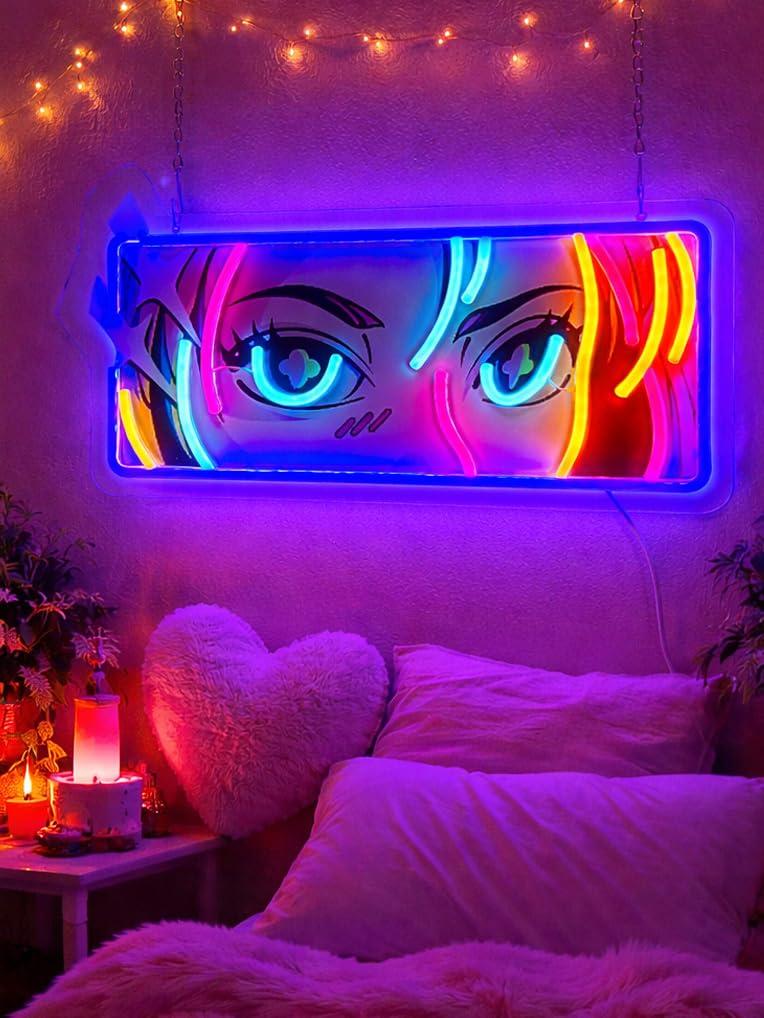 Passionate Eyes Neon Sign USB  - Garage Lighting Decor avis et prix