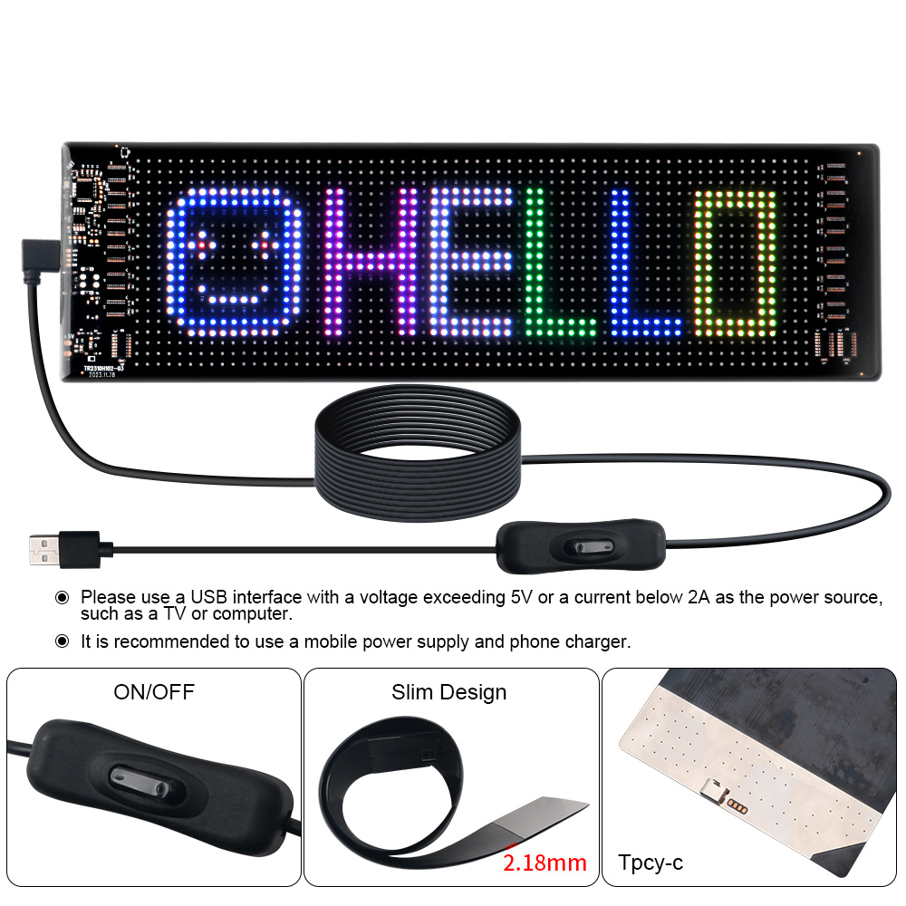 LED Matrix Pixel Panel Scrolli - Lighting Decoration For Home avis et prix