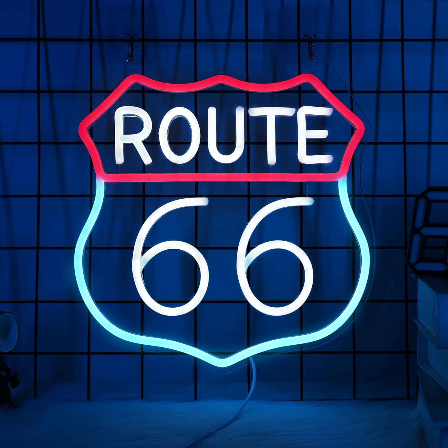 Route 66 Neon Sign Art Wall Li - Garage Lighting Decor avis et prix