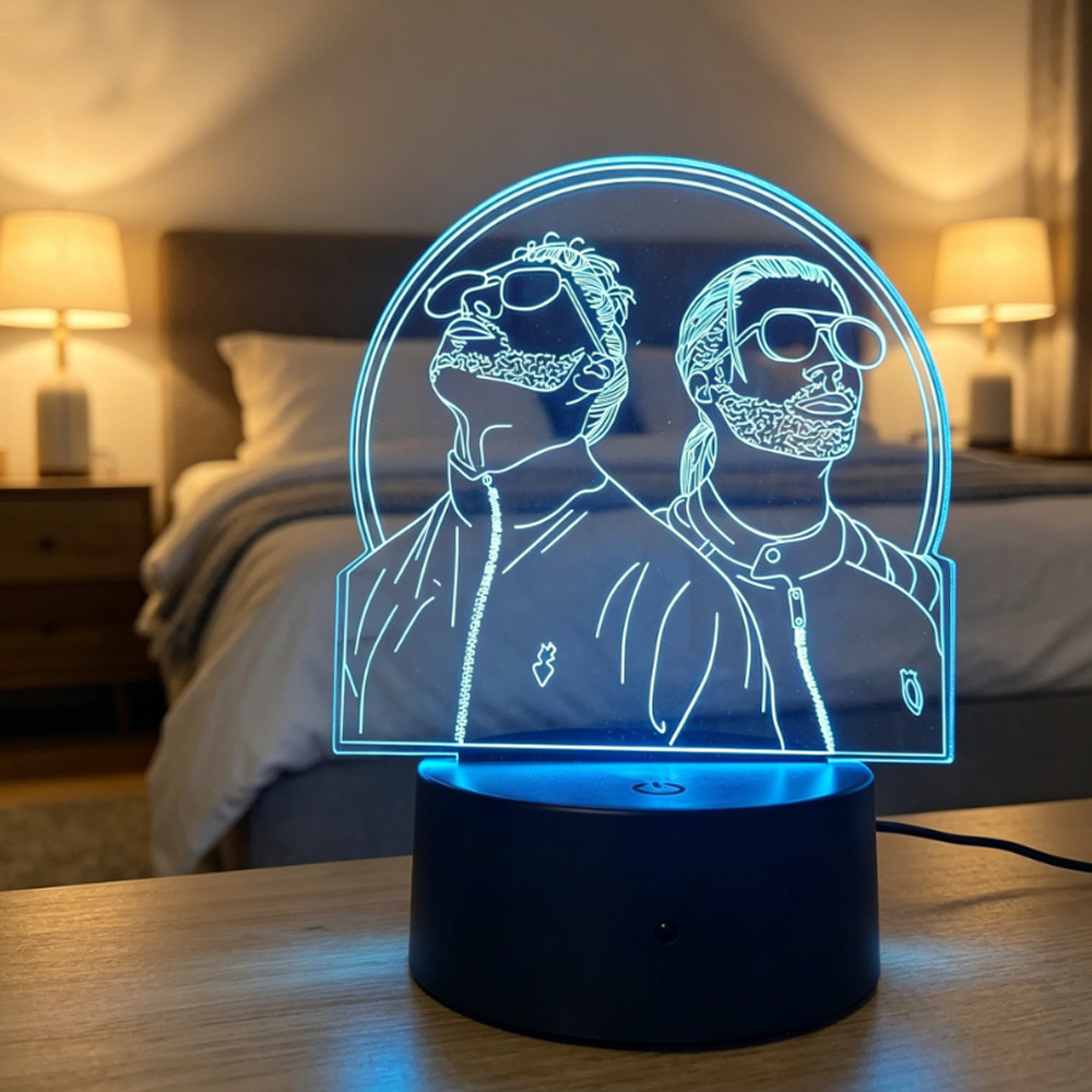 Duo Portrait 3D Illusion Lamp  - Decor Lighting Fans avis et prix