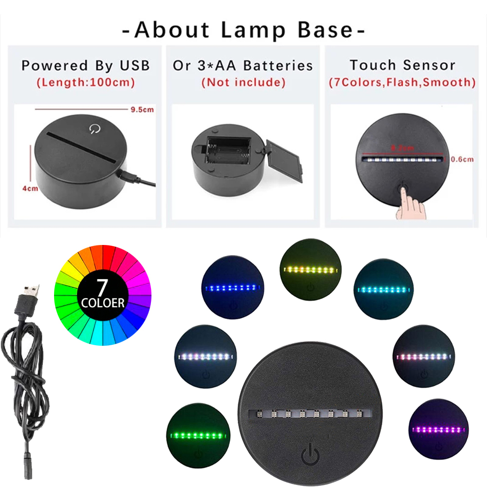 Duo Portrait 3D Illusion Lamp  - Decor Lighting Fans avis et prix