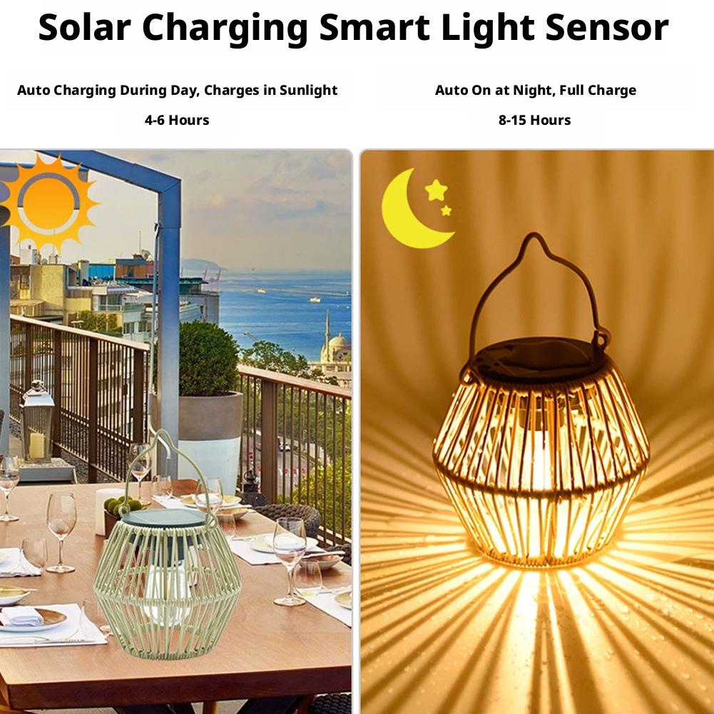 IP65 Waterproof Solar Rattan L - Lighting Table Decor avis et prix