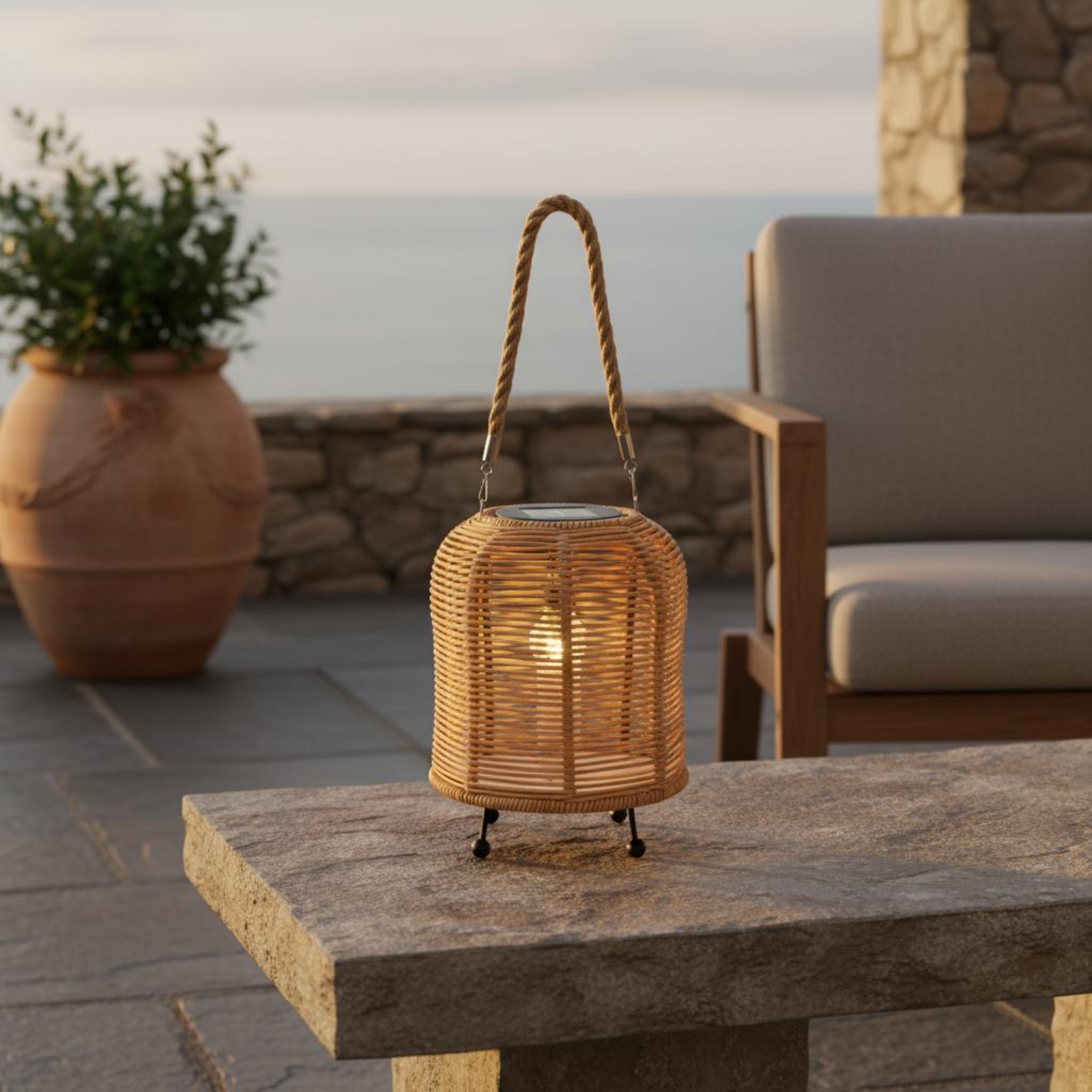 Handwoven Solar Lantern Warm L - Restaurant Lighting Decoration avis et prix