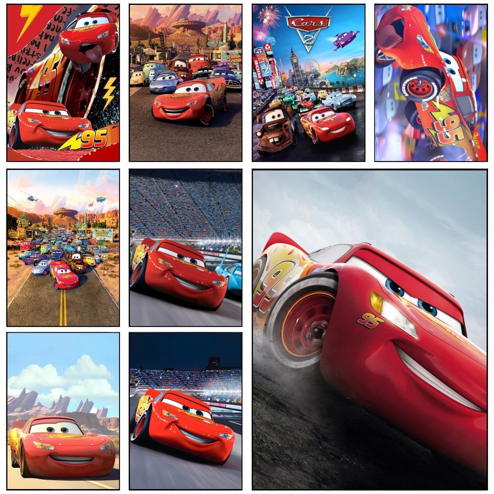 1PC Lightning McQueen Poster S - Lighting Mcqueen Decor avis et prix