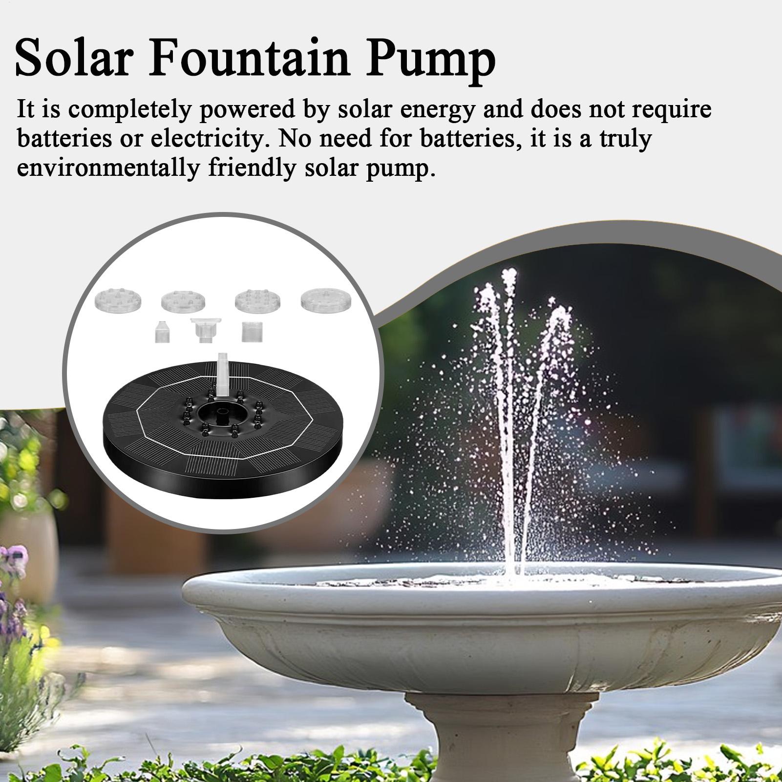 Fountain Pump Solar Adjustable - Up Lighting Decor avis et prix