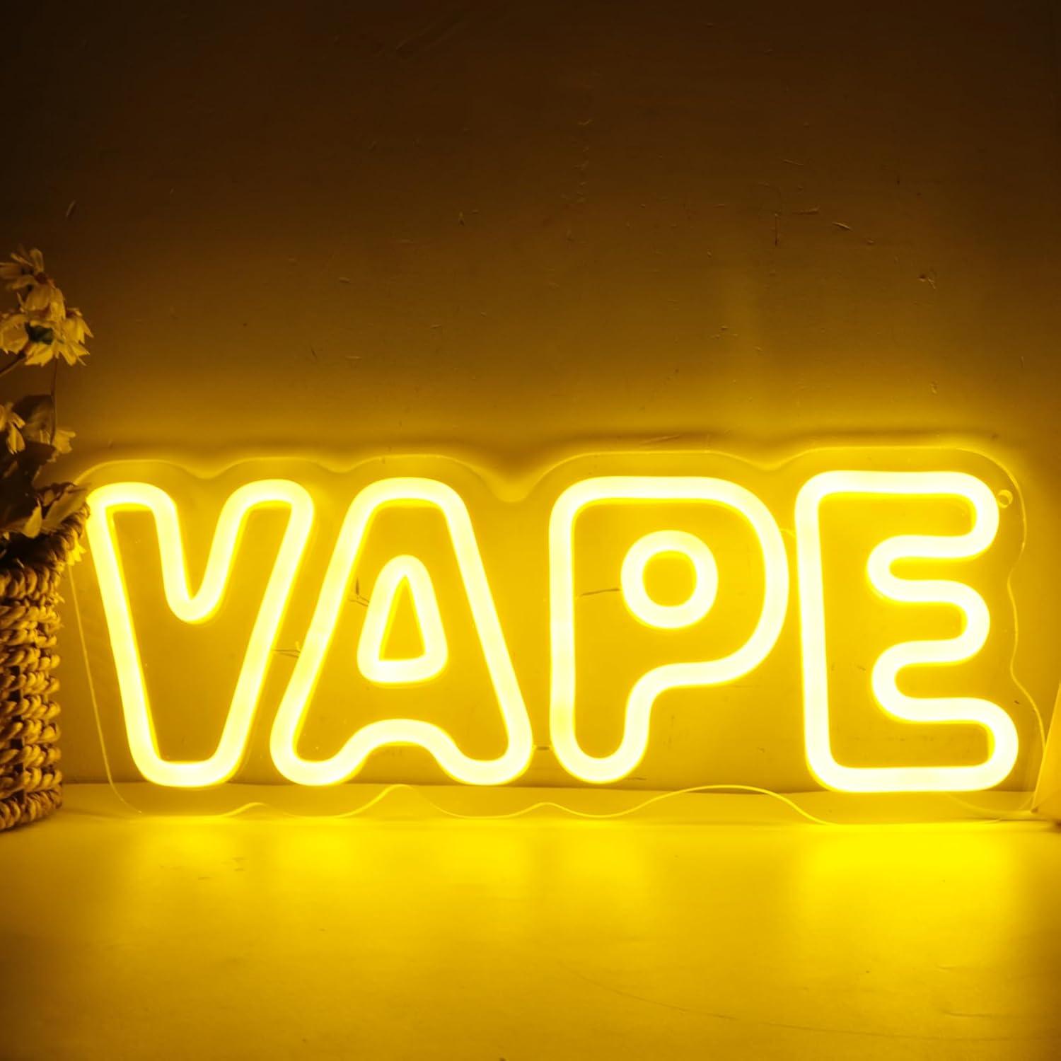 Vape Neon Sign USB Dimmable LE - Lighting Decor Store avis et prix