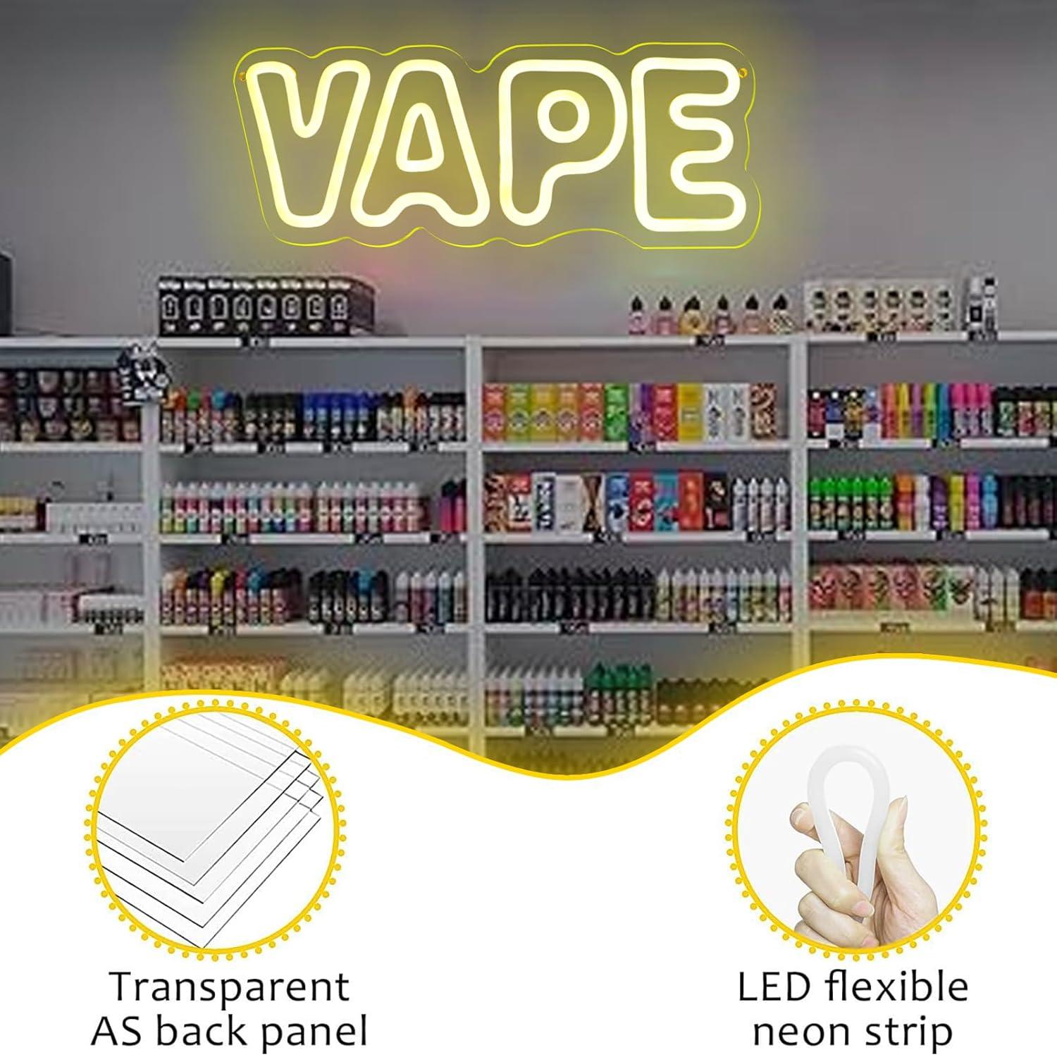 Vape Neon Sign USB Dimmable LE - Lighting Decor Store avis et prix