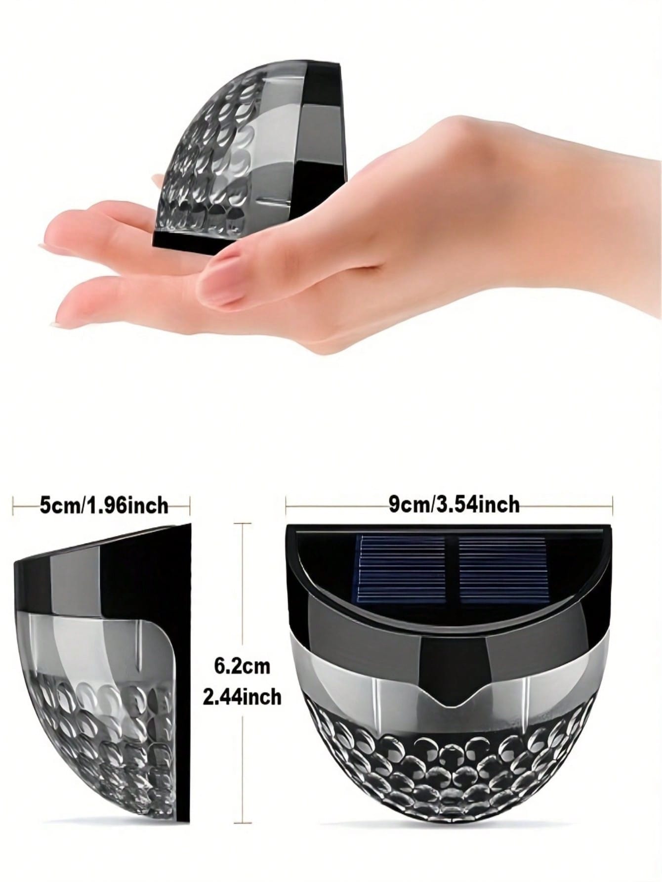 8Pcs Waterproof Solar LED Fenc - Garage Lighting Decor avis et prix