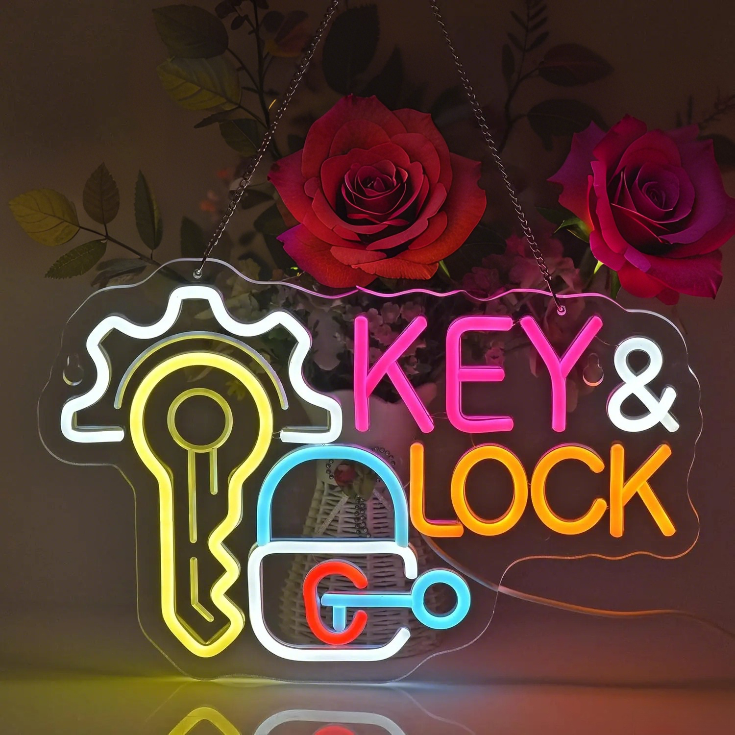 Key Lock Neon Sign Light Hangi - Lighting Decor Rentals avis et prix
