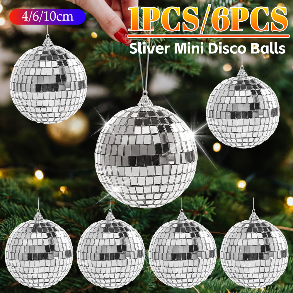 6pcs 4/6/10cm Mirror Disco Bal - Disco Ball Mirror avis et prix