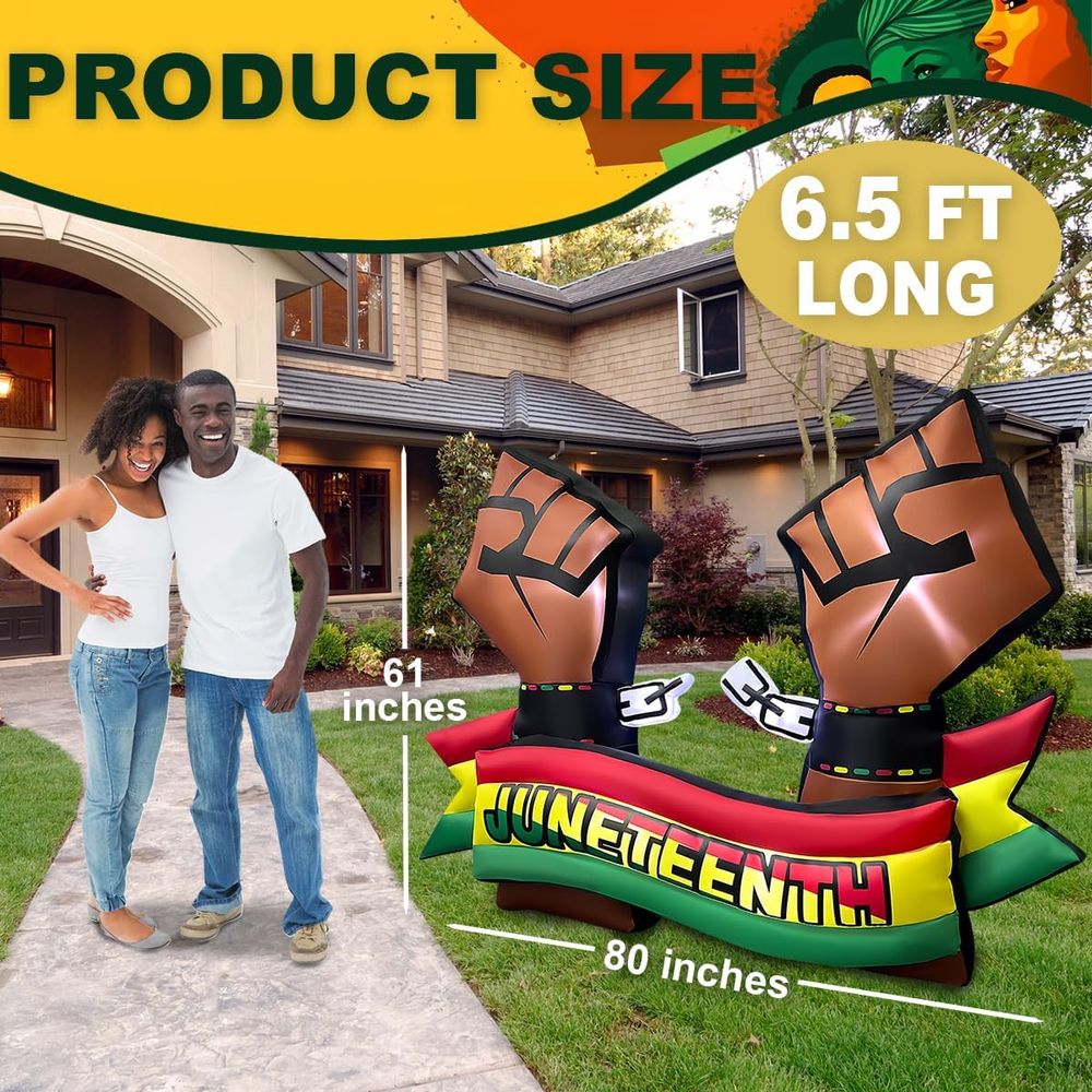 6.5FT Long Juneteenth Iatables - Up Lighting Decor avis et prix