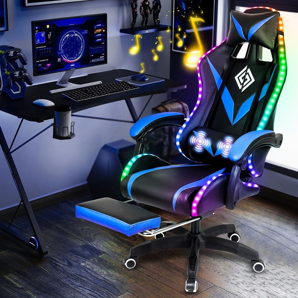 RGB Gaming Chair with Bluetoot - Furniture Lighting & Decor Magazine avis et prix