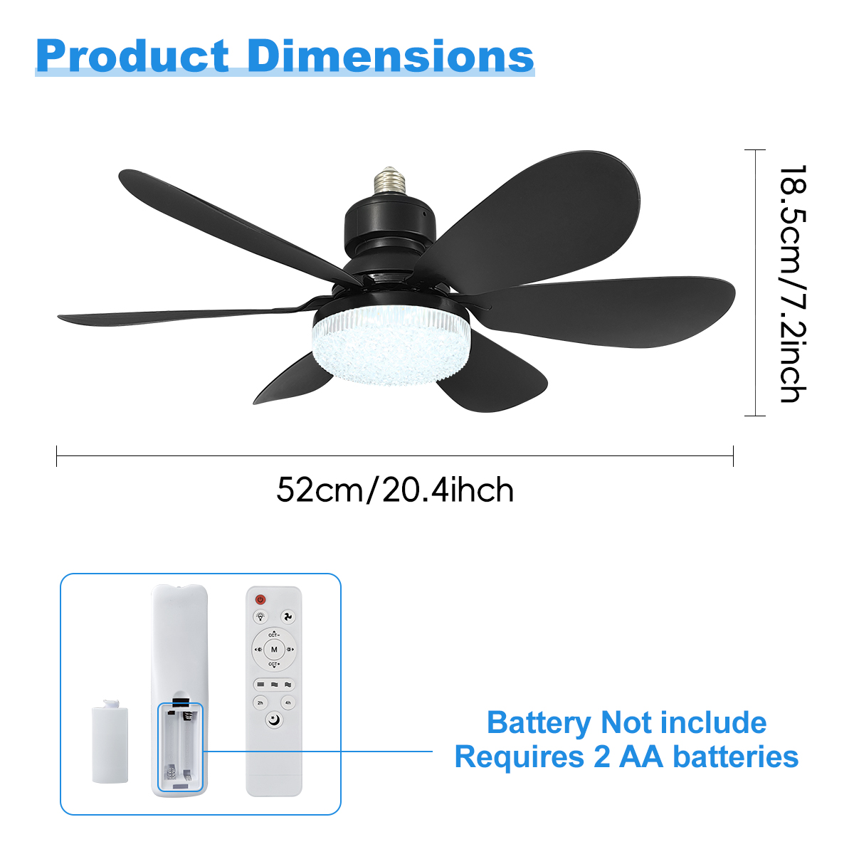 E27 Crystal Lampshade Ceiling  - Decor Lighting Ceiling Fans avis et prix