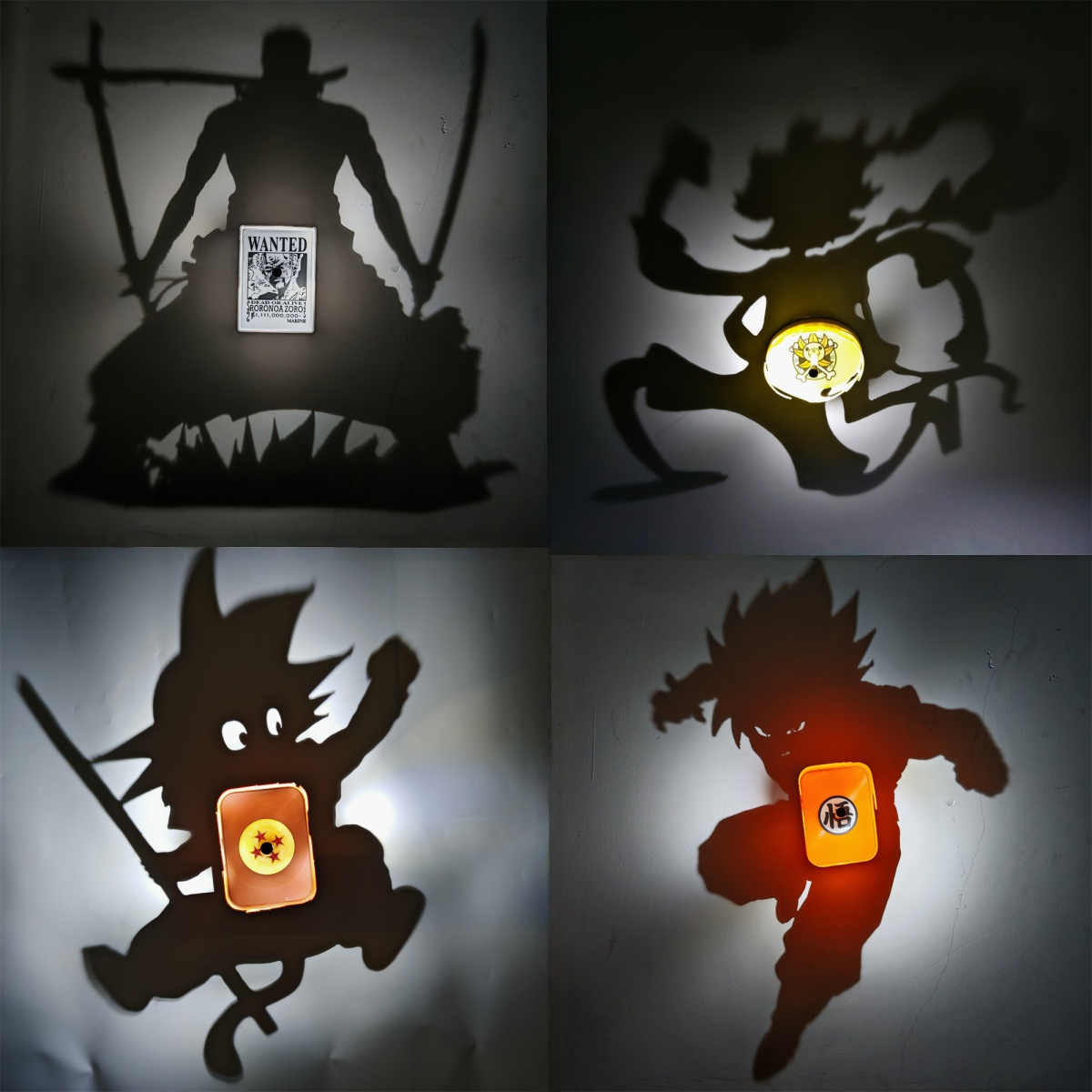 One Piece Luffy Zoro Shadow Li - Decor Lighting Fans avis et prix