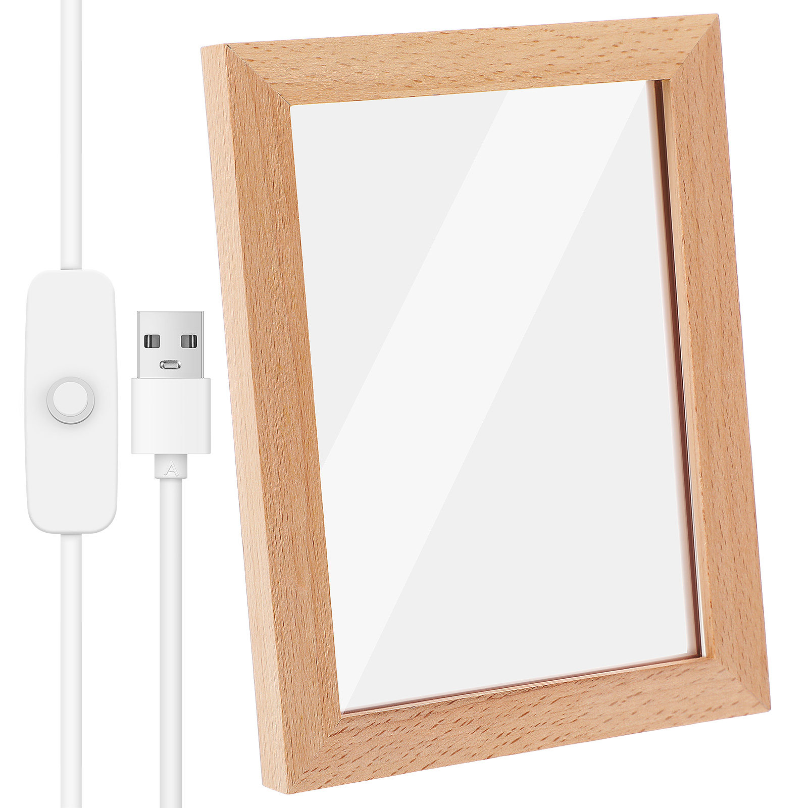LED Photo Frame Wood Light Up  - Lighting Room Decor Photo avis et prix