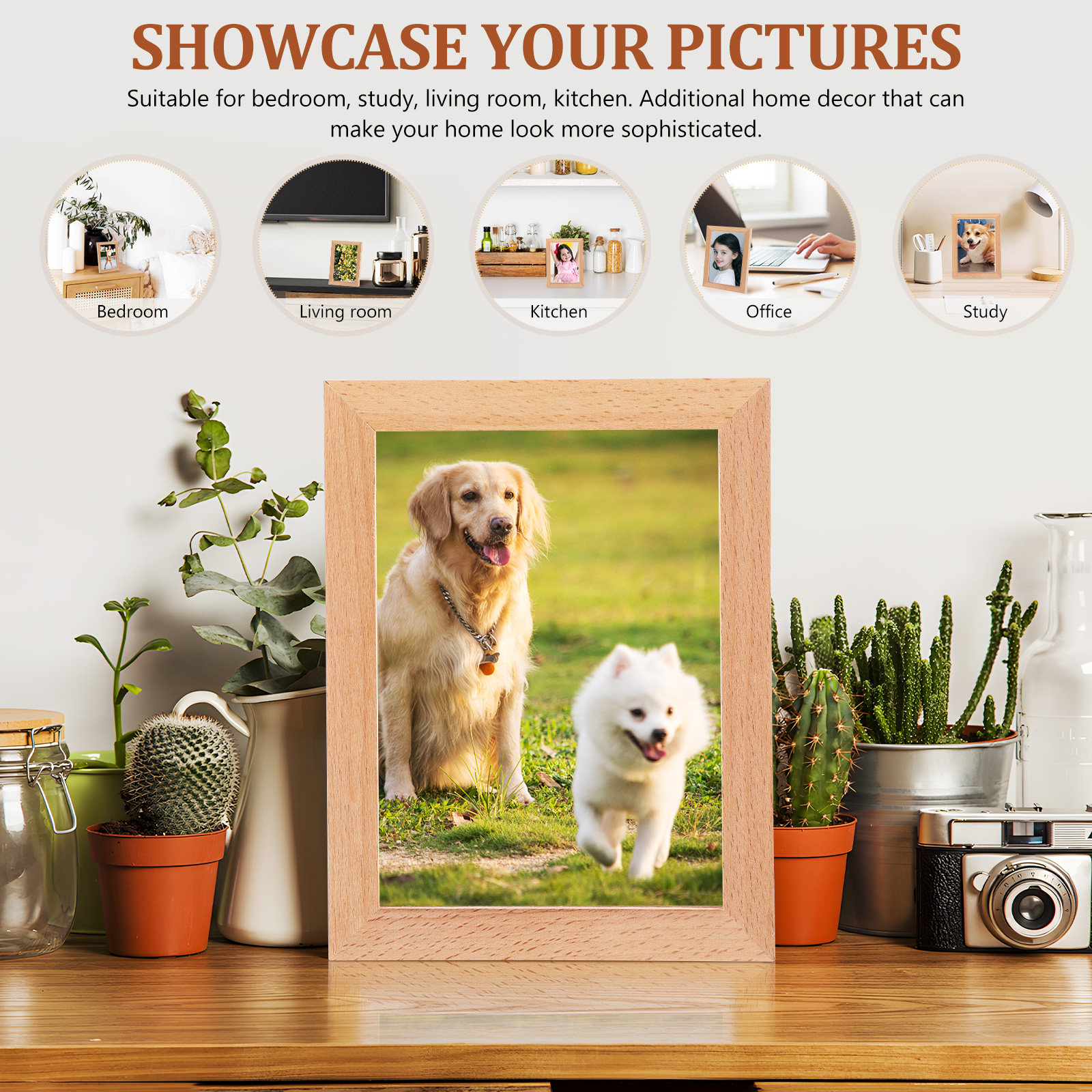 LED Photo Frame Wood Light Up  - Lighting Room Decor Photo avis et prix