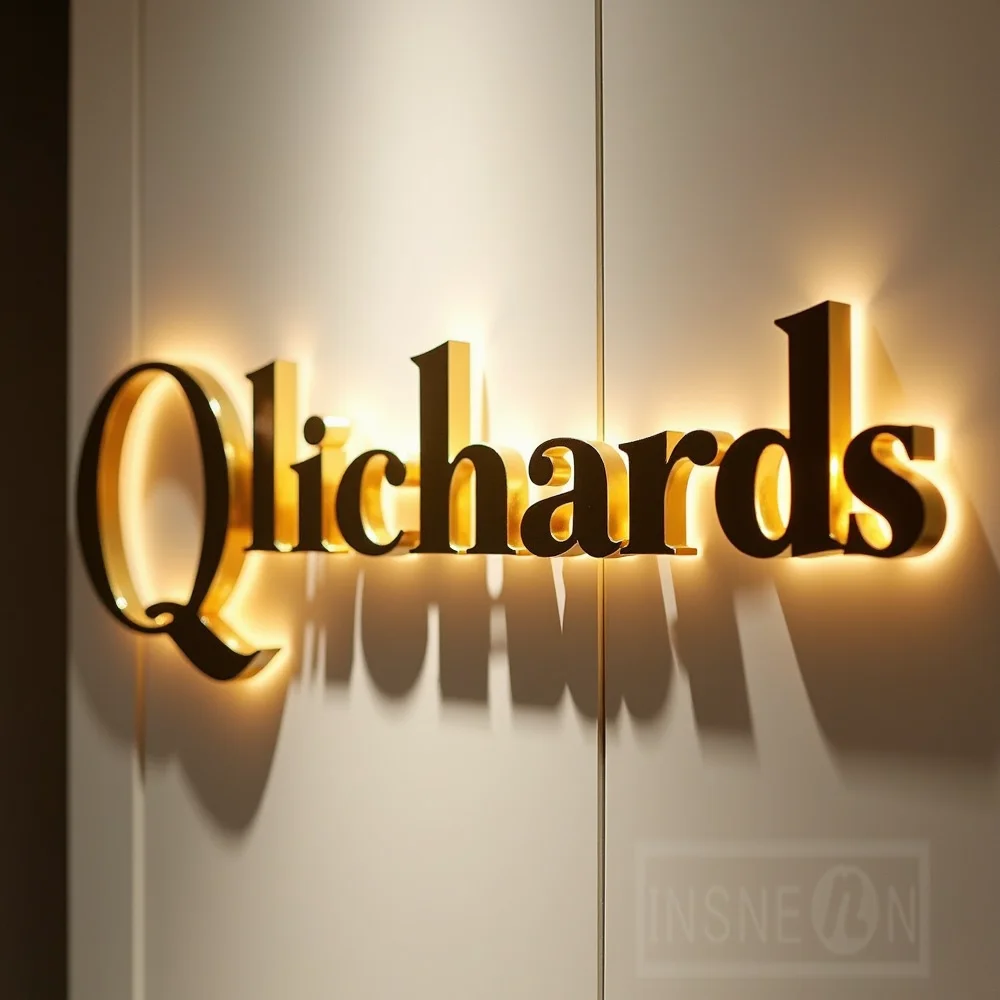 Custom Metal LED Sign Wall Log - Lighting Decor Store avis et prix