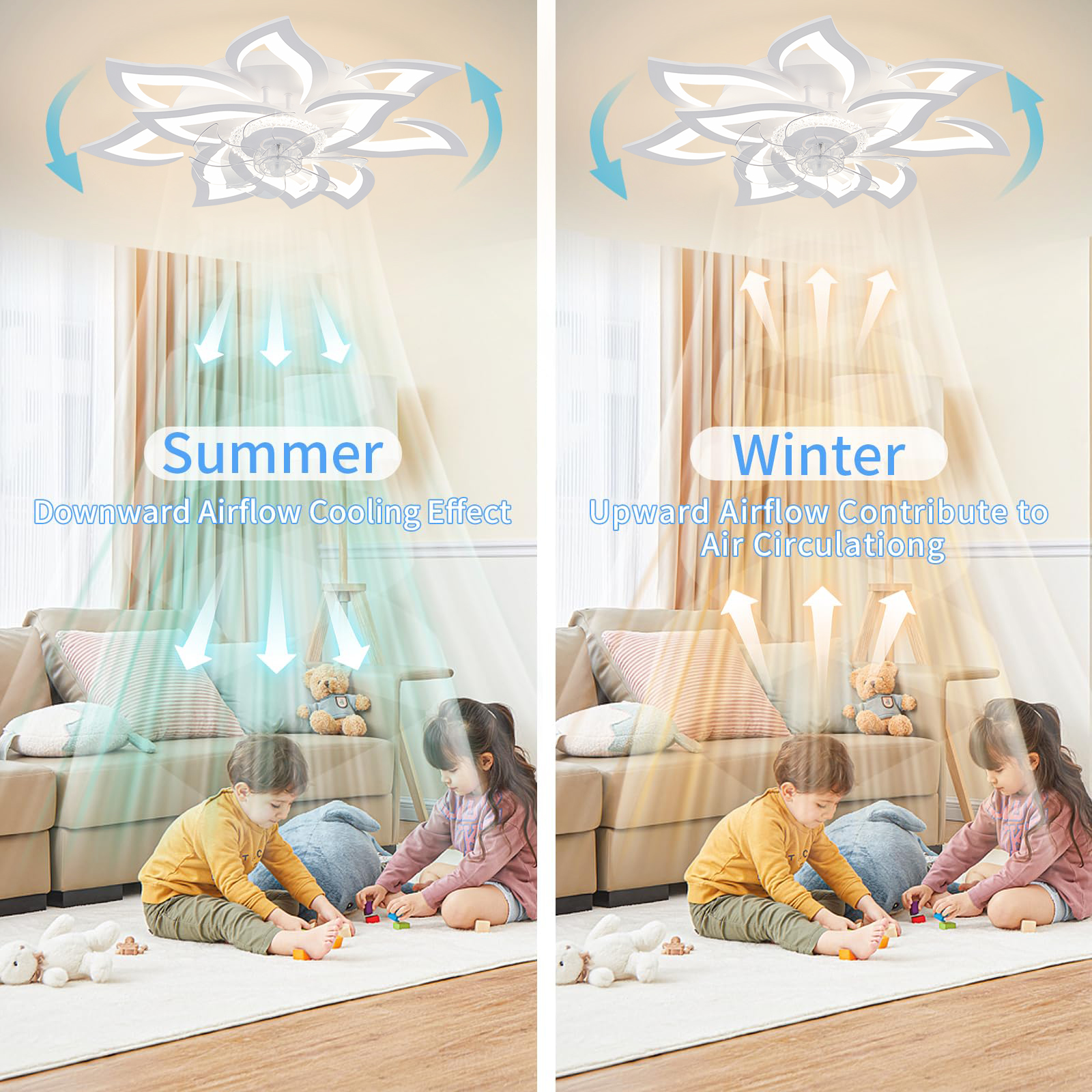 Nordic Flush Mount Ceiling Fan - Decor Lighting Fans avis et prix