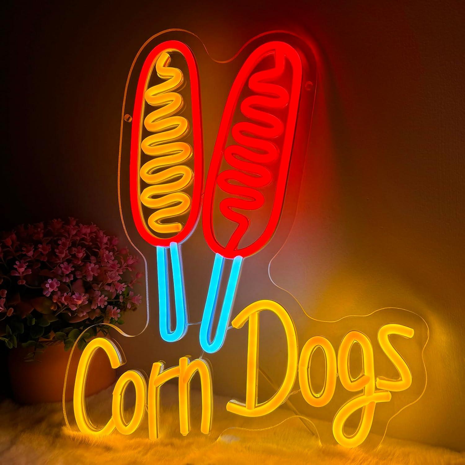 Corn Dog Neon Sign Snack USB D - Restaurant Lighting Decoration avis et prix