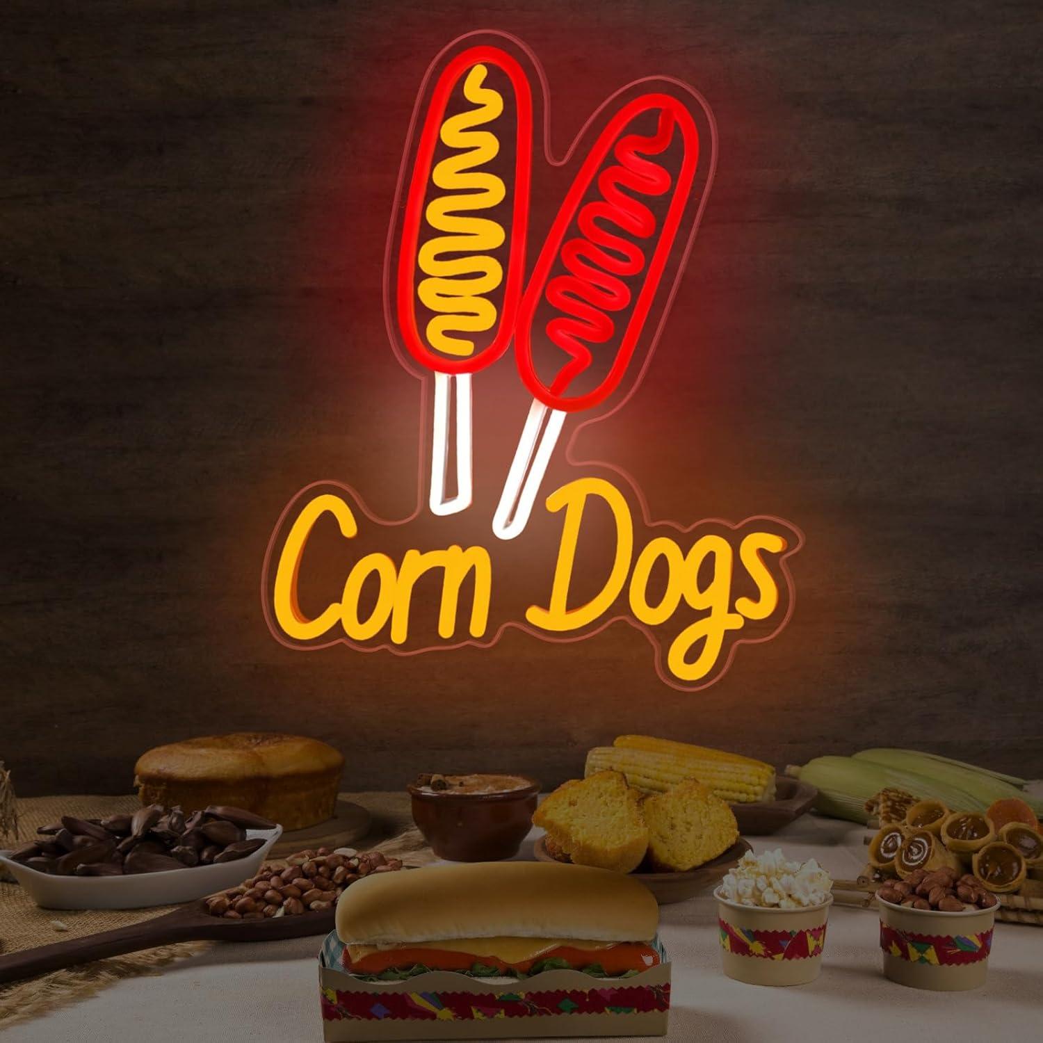 Corn Dog Neon Sign Snack USB D - Restaurant Lighting Decoration avis et prix
