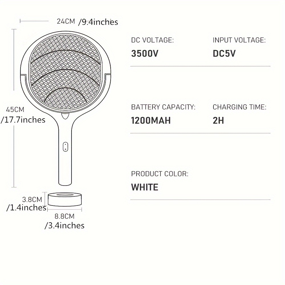 90 Degree Rotatable Mosquito K - Restaurant Lighting Decoration avis et prix